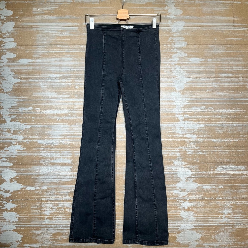 Free People Black Flare & Wide Leg Jeans - Picture 2 of 5
